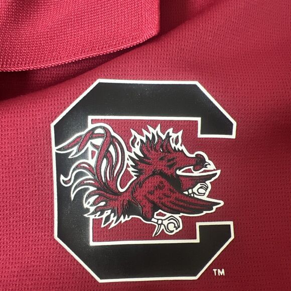 South Carolina Gamecocks Polo Shirt Adult 2XL XXL Red Football Russell Mens - Picture 3 of 5